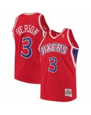 Allen Iverson Philadelphia 76ers Mitchell & Ness 1996-97 Hardwood Classics Swingman Jersey - Red