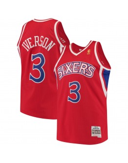 Allen Iverson Philadelphia 76ers Mitchell & Ness 1996-97 Hardwood Classics Swingman Jersey - Red