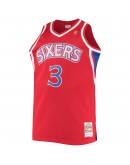 Allen Iverson Philadelphia 76ers Mitchell & Ness Big & Tall Hardwood Classics Swingman Player Jersey - Red