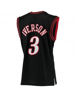 Allen Iverson Philadelphia 76ers Mitchell & Ness Big & Tall Hardwood Classics Jersey - Black