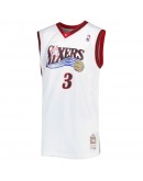 Allen Iverson Philadelphia 76ers Mitchell & Ness Big & Tall Hardwood Classics 1996/97 Swingman Jersey - White