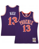 Steve Nash Phoenix Suns Mitchell & Ness 2001/02 Hardwood Classics Swingman Jersey - Purple