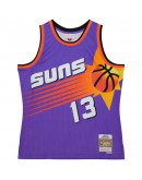 Steve Nash Phoenix Suns Mitchell & Ness Hardwood Classics 1996/97 Tropical Swingman Jersey - Purple