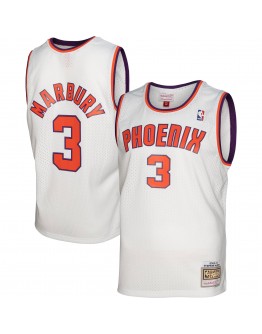 Stephon Marbury Phoenix Suns Mitchell & Ness 2001/02 Hardwood Classics Swingman Jersey - White