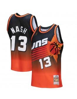 Steve Nash Phoenix Suns Mitchell & Ness 1996/97 Hardwood Classics Fadeaway Swingman Player Jersey - Orange/Black