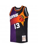 Steve Nash Phoenix Suns Mitchell & Ness Hardwood Classics 1996/97 Split Swingman Jersey - Purple/Black