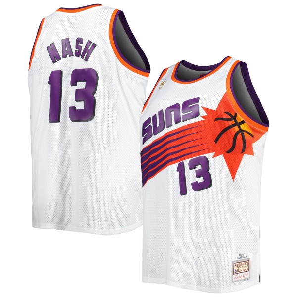 Steve Nash Phoenix Suns Mitchell & Ness Big & Tall Hardwood Classics 1996/97 Swingman Jersey - White