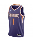 Devin Booker Phoenix Suns Nike 2020/21 Swingman Jersey - Purple - Icon Edition