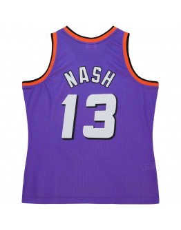 Steve Nash Phoenix Suns Mitchell & Ness Hardwood Classics 1996/97 Tropical Swingman Jersey - Purple