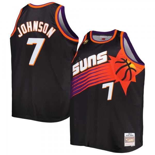 Kevin Johnson Phoenix Suns Mitchell & Ness Big & Tall Hardwood Classics 1996/97 Swingman Jersey - Black