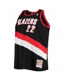 Clyde Drexler Portland Trail Blazers Mitchell & Ness Big & Tall Hardwood Classics Swingman Jersey - Black