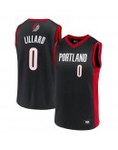 Men's Damian Lillard Black Portland Trail Blazers Player Jersey