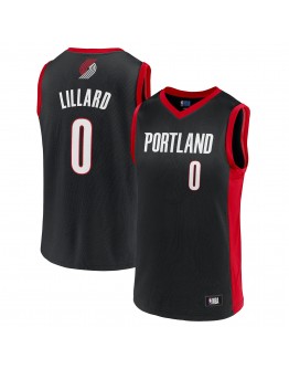 Men's Damian Lillard Black Portland Trail Blazers Player Jersey