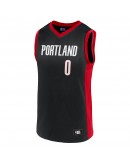 Men's Damian Lillard Black Portland Trail Blazers Player Jersey