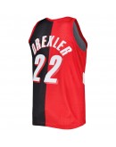 Clyde Drexler Portland Trail Blazers Mitchell & Ness Hardwood Classics 1991/92 Split Swingman Jersey - Red/Black