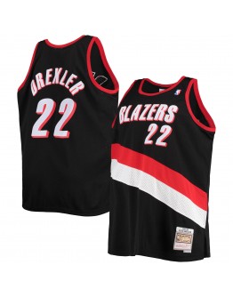 Clyde Drexler Portland Trail Blazers Mitchell & Ness Big & Tall Hardwood Classics Swingman Jersey - Black