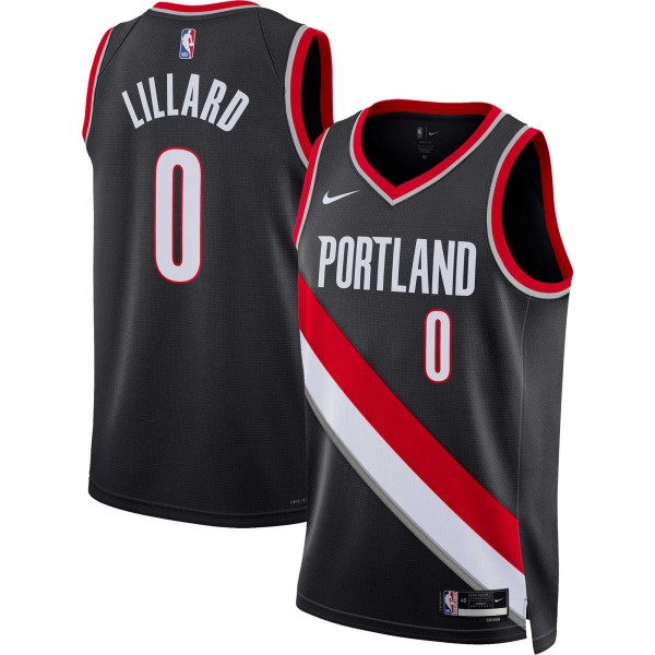 Damian Lillard Portland Trail Blazers Nike Unisex Swingman Jersey - Icon Edition - Black