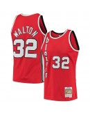 Bill Walton Portland Trail Blazers Mitchell & Ness 1976-77 Hardwood Classics Swingman Player Jersey - Red