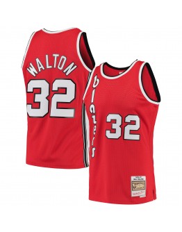 Bill Walton Portland Trail Blazers Mitchell & Ness 1976-77 Hardwood Classics Swingman Player Jersey - Red