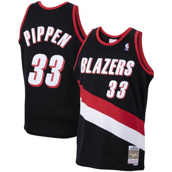 Scottie Pippen Portland Trail Blazers Mitchell & Ness 1999-00 Hardwood Classics Swingman Jersey - Black