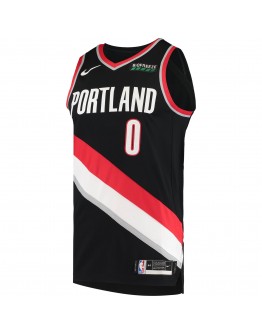 Damian Lillard Portland Trail Blazers Nike 2020/21 Authentic Jersey - Icon Edition - Black