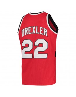 Clyde Drexler Portland Trail Blazers Mitchell & Ness Hardwood Classics 1983-84 Swingman Jersey - Red