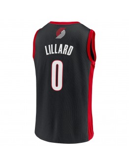 Men's Damian Lillard Black Portland Trail Blazers Player Jersey