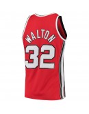 Bill Walton Portland Trail Blazers Mitchell & Ness 1976-77 Hardwood Classics Swingman Player Jersey - Red