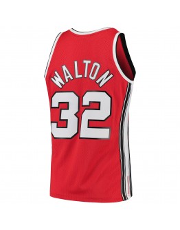 Bill Walton Portland Trail Blazers Mitchell & Ness 1976-77 Hardwood Classics Swingman Player Jersey - Red