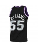 Jason Williams Sacramento Kings Mitchell & Ness 1996-97 Hardwood Classics NBA 75th Anniversary Diamond Swingman Jersey - Black