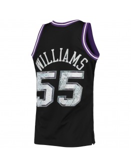 Jason Williams Sacramento Kings Mitchell & Ness 1996-97 Hardwood Classics NBA 75th Anniversary Diamond Swingman Jersey - Black