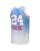 Reggie Theus Sacramento Kings Mitchell & Ness 1985/86 Hardwood Classics Fadeaway Swingman Player Jersey - White/Light Blue