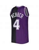 Chris Webber Sacramento Kings Mitchell & Ness Hardwood Classics 2000/01 Split Swingman Jersey - Purple/Black