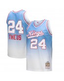 Reggie Theus Sacramento Kings Mitchell & Ness 1985/86 Hardwood Classics Fadeaway Swingman Player Jersey - White/Light Blue