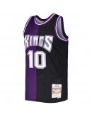 Mike Bibby Sacramento Kings Mitchell & Ness Hardwood Classics 2001/02 Split Swingman Jersey - Purple/Black