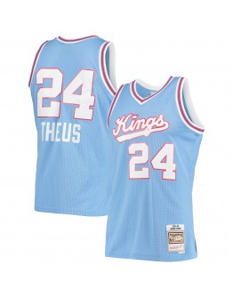 Reggie Theus Sacramento Kings Mitchell & Ness 1985-86 Hardwood Classics Swingman Jersey - Light Blue