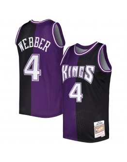 Chris Webber Sacramento Kings Mitchell & Ness Hardwood Classics 2000/01 Split Swingman Jersey - Purple/Black