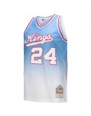 Reggie Theus Sacramento Kings Mitchell & Ness 1985/86 Hardwood Classics Fadeaway Swingman Player Jersey - White/Light Blue