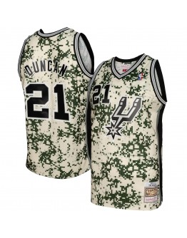 Tim Duncan San Antonio Spurs Mitchell & Ness 2013/14 Swingman Jersey - Camo