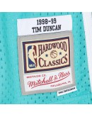 Tim Duncan San Antonio Spurs Mitchell & Ness Hardwood Classics 1998/99 Split Swingman Jersey - Black/Teal