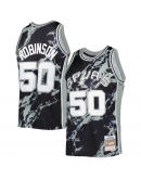 David Robinson San Antonio Spurs Mitchell & Ness 1998/99 Hardwood Classics Marble Swingman Jersey - Black