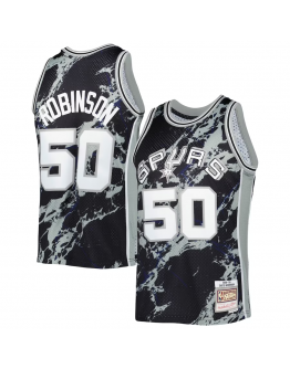 David Robinson San Antonio Spurs Mitchell & Ness 1998/99 Hardwood Classics Marble Swingman Jersey - Black