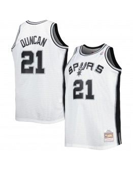 Tim Duncan San Antonio Spurs Mitchell & Ness Big & Tall Hardwood Classics 1998/99 Swingman Jersey - White