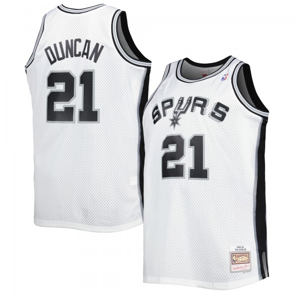 Tim Duncan San Antonio Spurs Mitchell & Ness Big & Tall Hardwood Classics 1998/99 Swingman Jersey - White