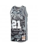 Tim Duncan San Antonio Spurs Mitchell & Ness Hardwood Classics Lunar New Year Swingman Jersey - Silver