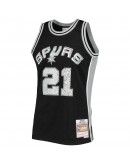 Tim Duncan San Antonio Spurs Mitchell & Ness 1996-97 Hardwood Classics NBA 75th Anniversary Diamond Swingman Jersey - Black