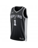 Victor Wembanyama San Antonio Spurs Nike Unisex 2023 NBA Draft First Round Pick Swingman Jersey - Icon Edition - Black