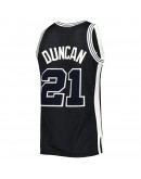 Tim Duncan San Antonio Spurs Mitchell & Ness Hardwood Classics Off-Court Swingman Jersey - Black