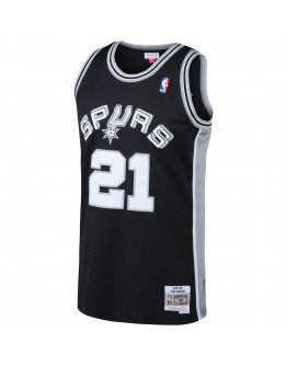 Tim Duncan San Antonio Spurs Mitchell & Ness Big & Tall Hardwood Classics Jersey - Black