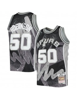 David Robinson San Antonio Spurs Mitchell & Ness Hardwood Classics 1998/99 Hyper Hoops Swingman Jersey - Black